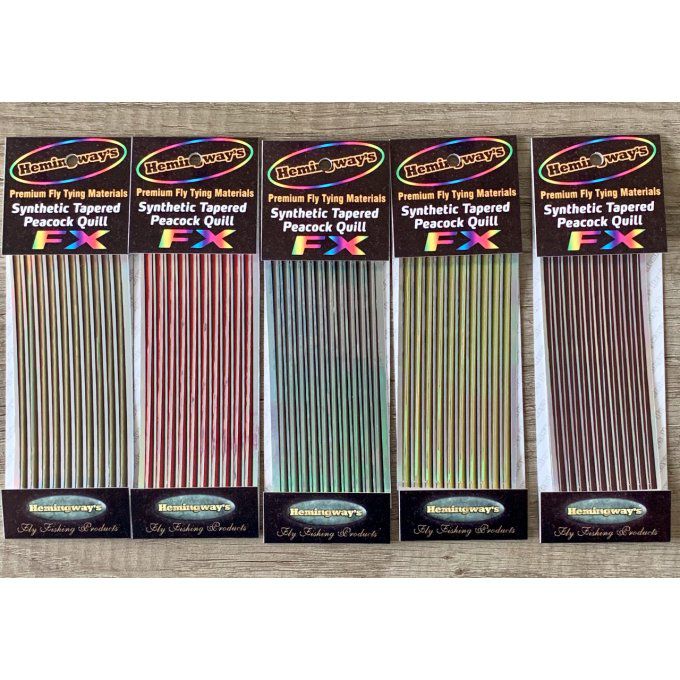 Quills de paon synthétiques holographiques