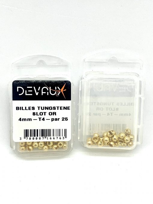 Billes tungstène DVX SLOT (Fendues) OR