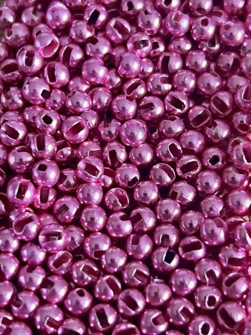 20 billes tungstène fendues HOT PINK METAL