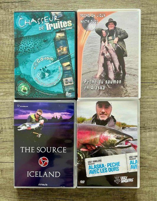 Lot 4 DVD pêche mouche (occasion)