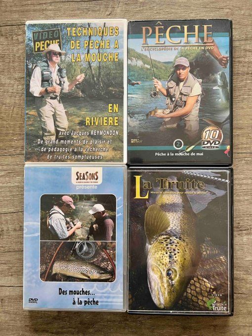 Lot 4 DVD Pêche mouche (occasion)
