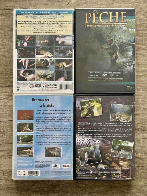 Lot 4 DVD Pêche mouche (occasion)