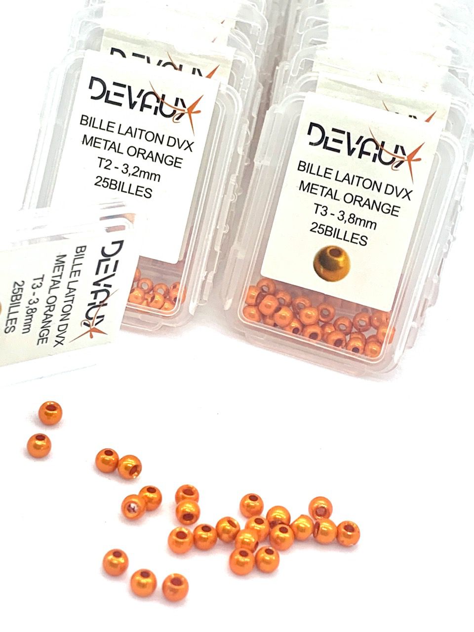 Billes laiton DVX  métal orange