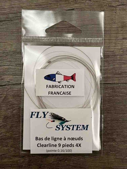 Bas de ligne a noeuds Fly System nylon ou fluorocarbone