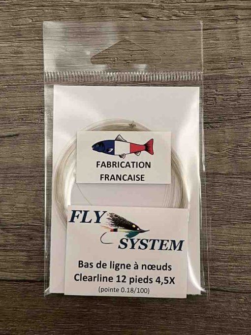 Bas de ligne a noeuds Fly System nylon ou fluorocarbone