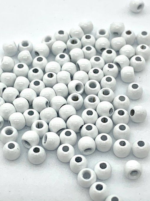 50 billes laiton blanches