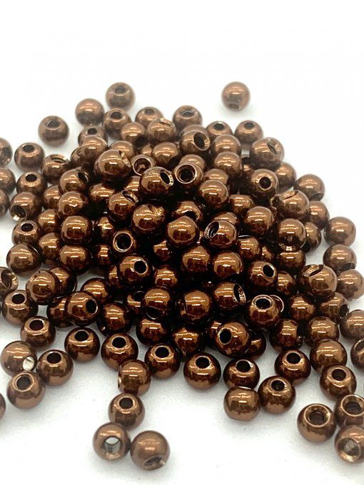 50 billes laiton marron métal