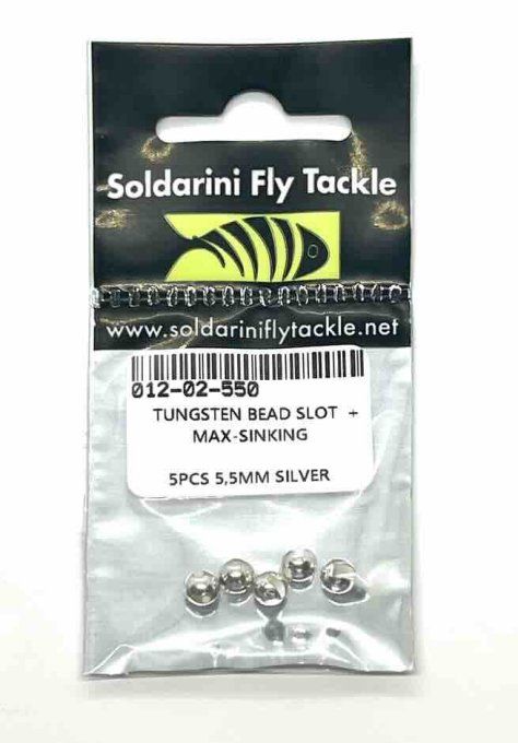 Tungsten bead Slot Max Sinking ARGENT