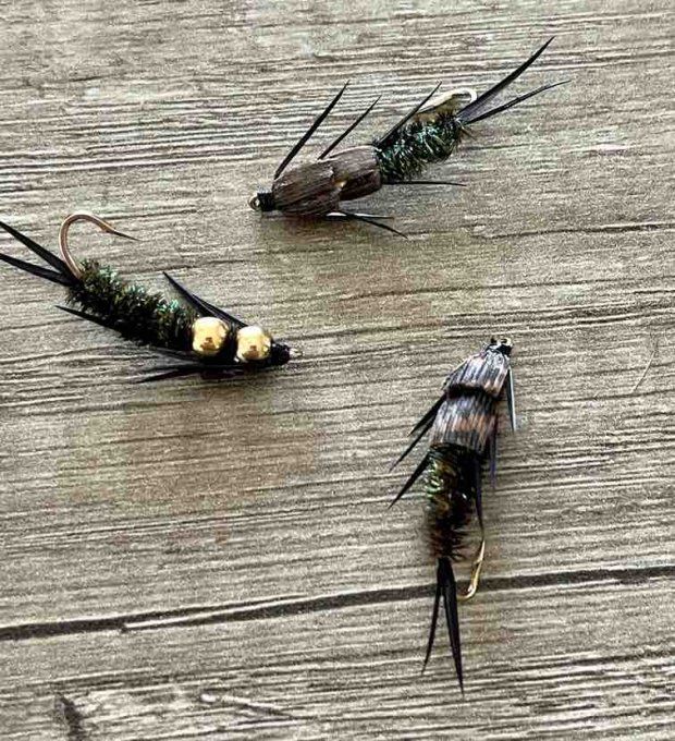 Stonefly (mouche de pierre) double bille