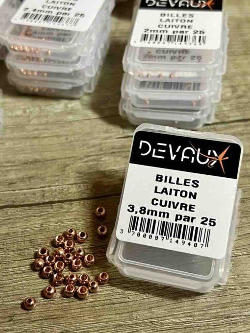 25 Billes laiton DVX CUIVRE