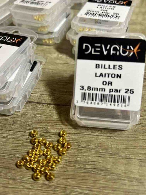 25 Billes laiton DVX OR