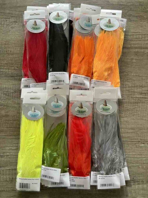 Strung Saddle Hackle 