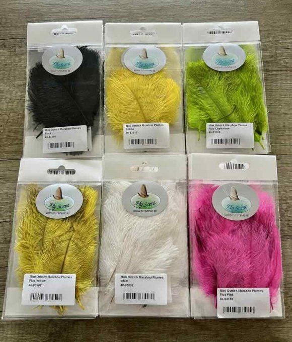 Marabout Petites Plumes D'Autruche Fly Scene