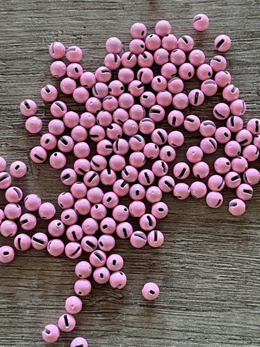 25 ou 50 billes fendues tungstène ROSE PALE à partir de 3.90€