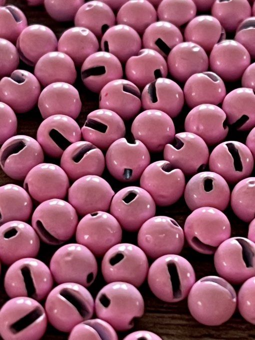 25 ou 50 billes fendues tungstène ROSE PALE à partir de 3.90€