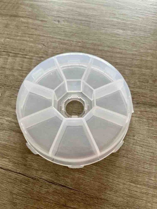 Boite ronde 8 compartiments