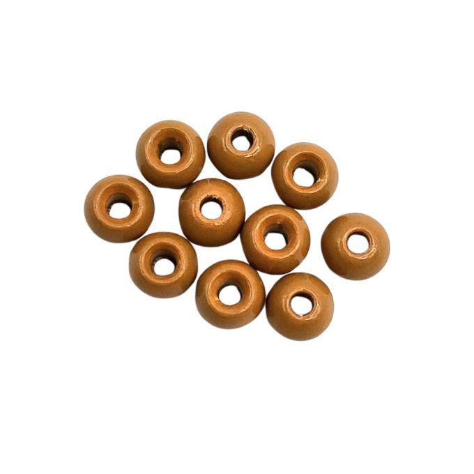 25 Billes laiton DVX CHOCOLAT CLAIR